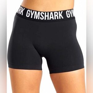 Gymshark Black Compression Shorts Logo Waistband Women’s Size Small